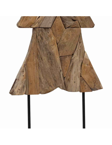Albero di Natale Marrone 150 cm Legno massello di teak