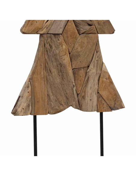 Albero di Natale Marrone 150 cm Legno massello di teak