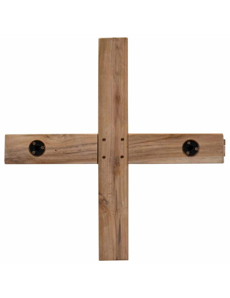 Albero di Natale Marrone 150 cm Legno massello di teak