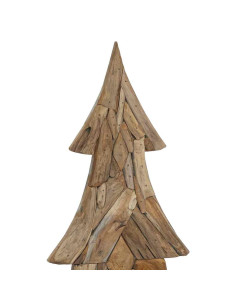 Albero di Natale Marrone 180 cm Legno massello di teak 2