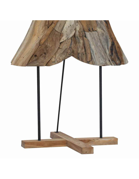 Albero di Natale Marrone 180 cm Legno massello di teak
