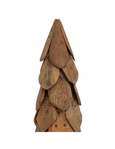 Albero di Natale Marrone 110 cm Legno massello di teak