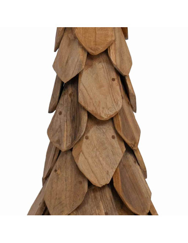 Albero di Natale Marrone 110 cm Legno massello di teak