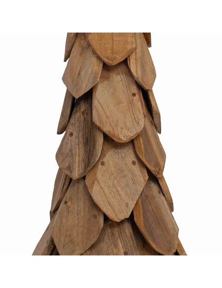 Albero di Natale Marrone 110 cm Legno massello di teak