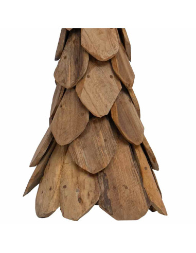 Albero di Natale Marrone 110 cm Legno massello di teak