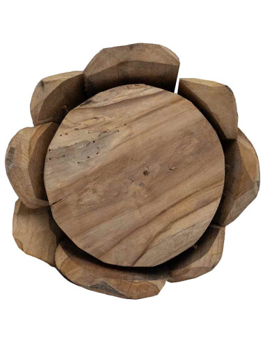 Albero di Natale Marrone 110 cm Legno massello di teak