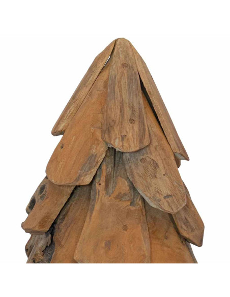 Albero di Natale Marrone 60 cm Legno massello di teak