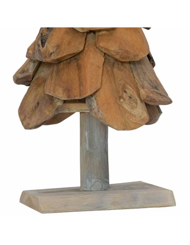 Albero di Natale Marrone 60 cm Legno massello di teak