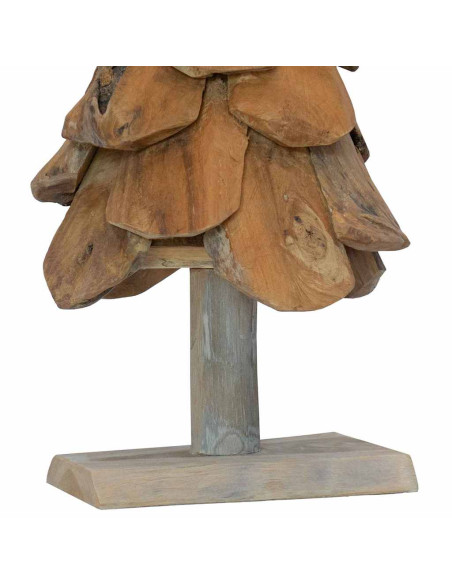 Albero di Natale Marrone 60 cm Legno massello di teak