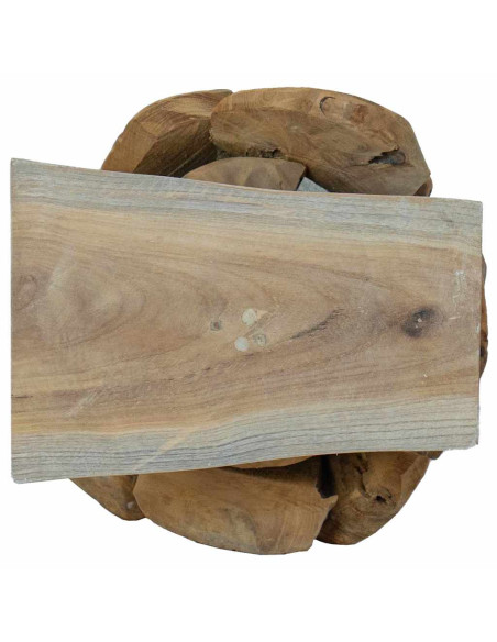 Albero di Natale Marrone 60 cm Legno massello di teak