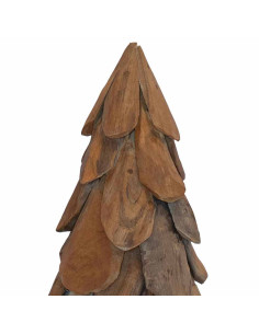 Albero di Natale Marrone 90 cm Legno massello di teak 2
