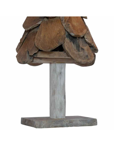 Albero di Natale Marrone 90 cm Legno massello di teak