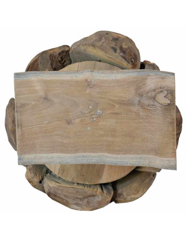 Albero di Natale Marrone 90 cm Legno massello di teak