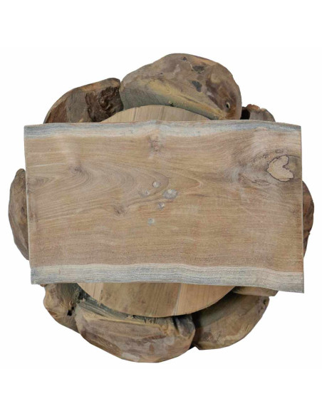 Albero di Natale Marrone 90 cm Legno massello di teak