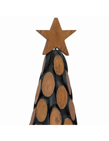 Albero di Natale Marrone 60 cm Legno massello di teak