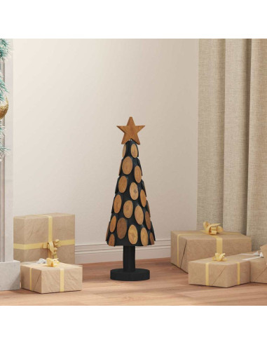 Albero di Natale Marrone 60 cm Legno massello di teak