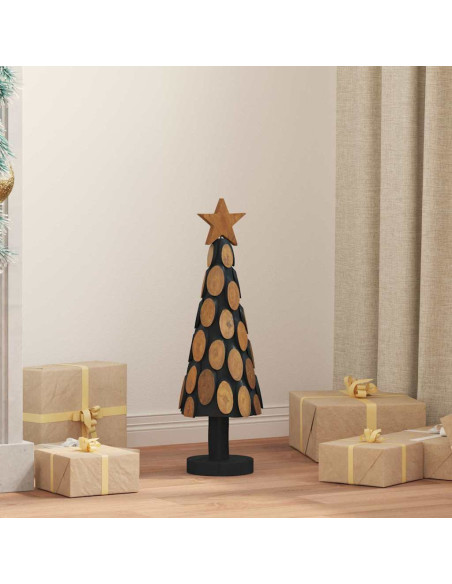 Albero di Natale Marrone 60 cm Legno massello di teak