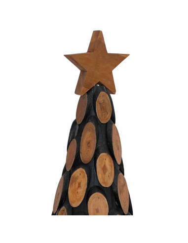 Albero di Natale Marrone 90 cm Legno massello di teak