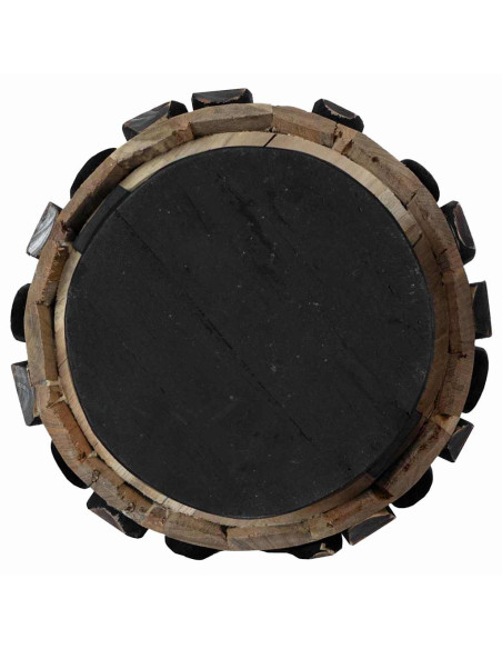 Albero di Natale Marrone 90 cm Legno massello di teak