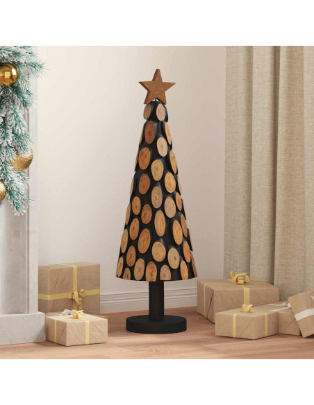 Albero di Natale Marrone 90 cm Legno massello di teak