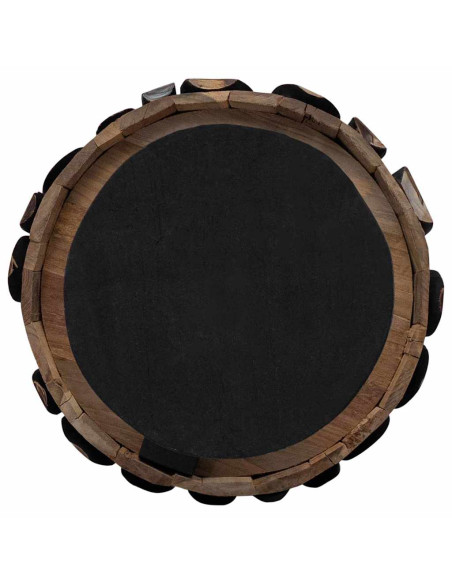 Albero di Natale Marrone 120 cm Legno massello di teak