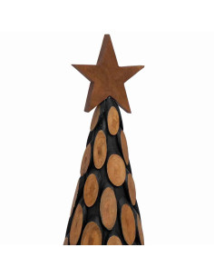 Albero di Natale Marrone 150 cm Legno massello di teak 2
