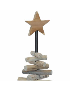 Albero di Natale Marrone 60 cm Legno massello di teak 2
