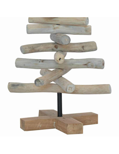 Albero di Natale Marrone 60 cm Legno massello di teak