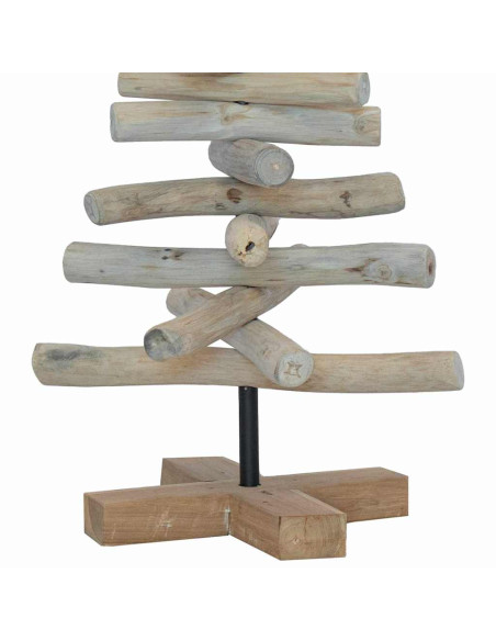 Albero di Natale Marrone 60 cm Legno massello di teak