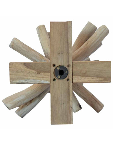 Albero di Natale Marrone 60 cm Legno massello di teak