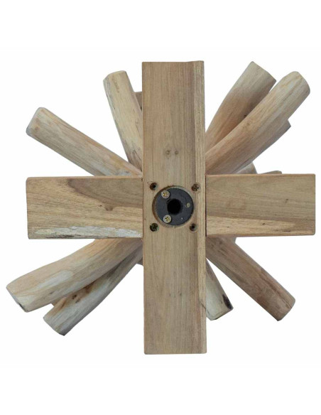 Albero di Natale Marrone 60 cm Legno massello di teak