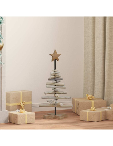 Albero di Natale Marrone 60 cm Legno massello di teak