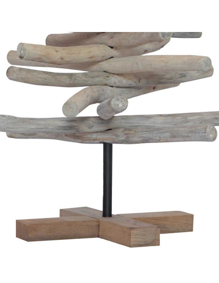 Albero di Natale Marrone 90 cm Legno massello di teak