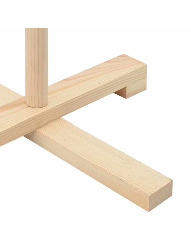 Albero di Natale in legno con supporto Naturale 125 cm