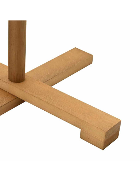 Albero di Natale in legno Marrone 125 cm Legno di pino massello