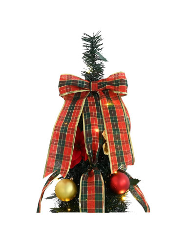 Albero di Natale artificiale con 50 LED Verde 120 cm PVC