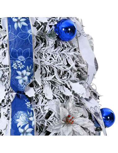 Albero di Natale artificiale con 150 LED Verde 180 cm PVC