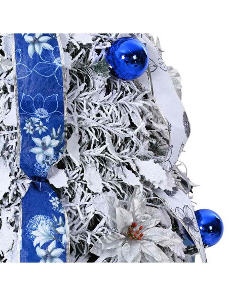 Albero di Natale artificiale con 150 LED Verde 180 cm PVC