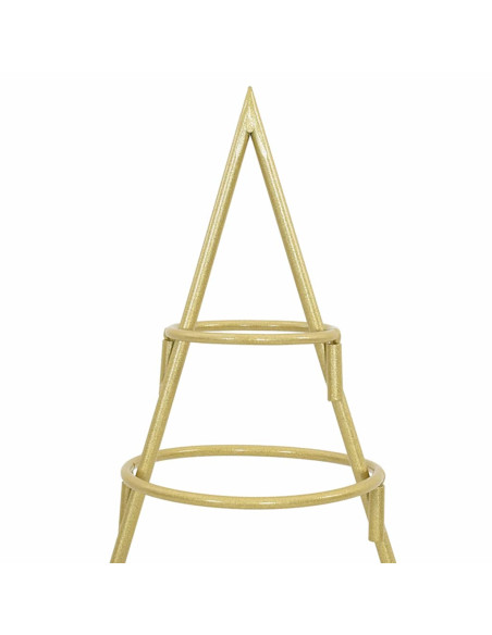Albero di Natale in metallo con supporto Oro 60 cm
