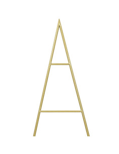 Albero di Natale in metallo con supporto Oro 150 cm 2