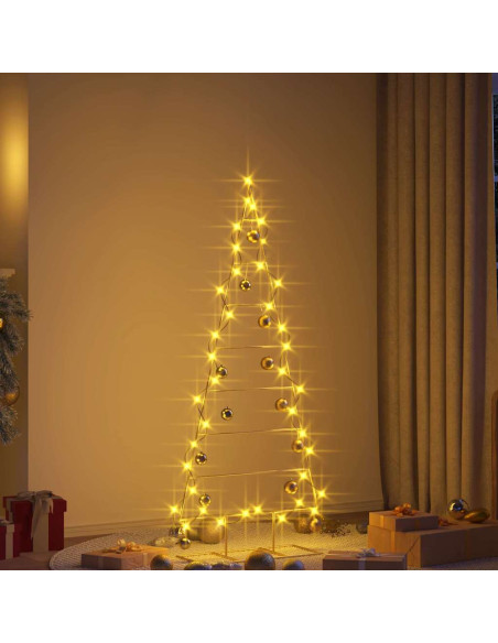 Albero di Natale in metallo con supporto Oro 150 cm