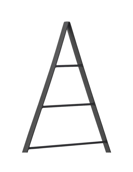 Albero di Natale in metallo con supporto Nero 60 cm Acciaio