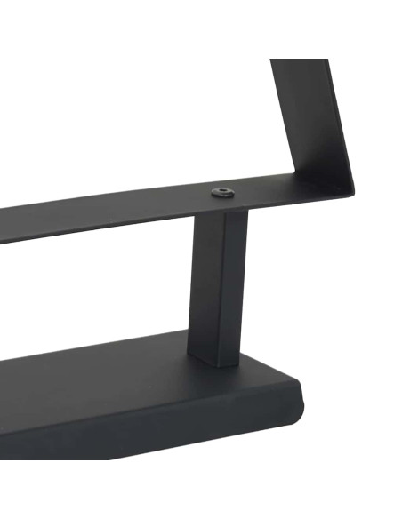 Albero di Natale in metallo con supporto Nero 60 cm Acciaio