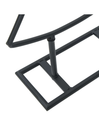 Albero di Natale in metallo con supporto Nero 60 cm Acciaio