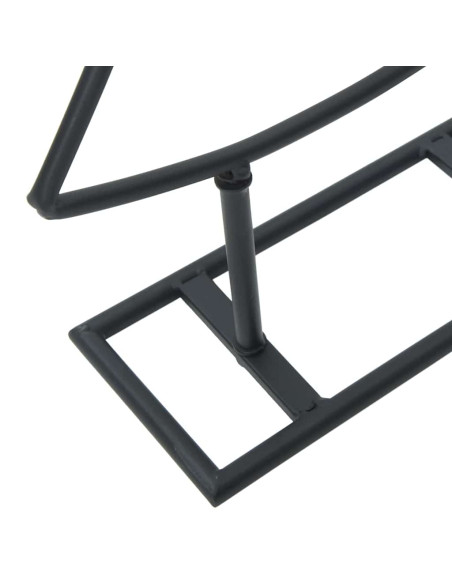 Albero di Natale in metallo con supporto Nero 60 cm Acciaio