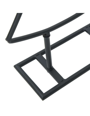 Albero di Natale in metallo con supporto Nero 125 cm Acciaio