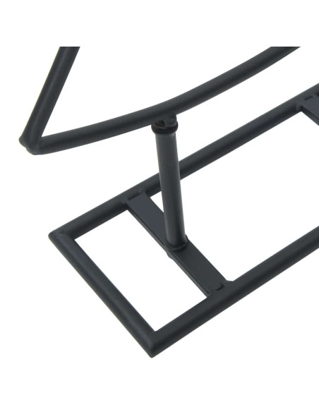 Albero di Natale in metallo con supporto Nero 125 cm Acciaio