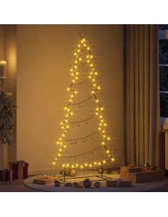 Albero di Natale in metallo Nero 210 cm Acciaio 2
