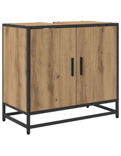 Set di mobili per il bagno con porta 2 pcs rovere artigianale