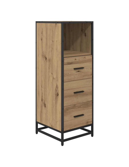 Set di mobili per il bagno con porta 4 pcs rovere artigianale